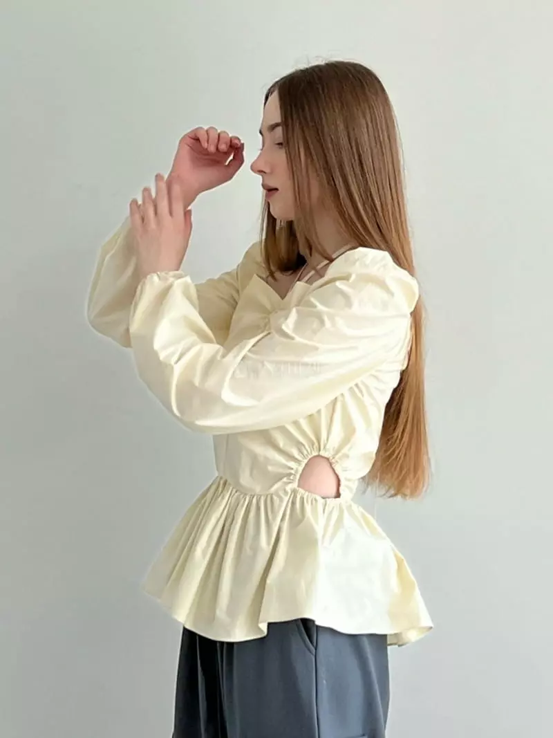 Another Avenue - Korean Women Fashion - #vintagekidsstyle - Slit Blouse - 5