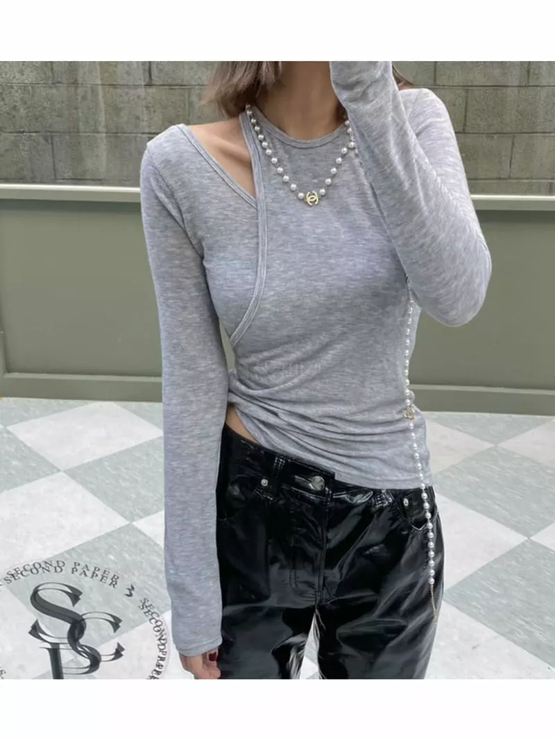 Another Avenue - Korean Women Fashion - #vintagekidsstyle - Layered Tee - 5