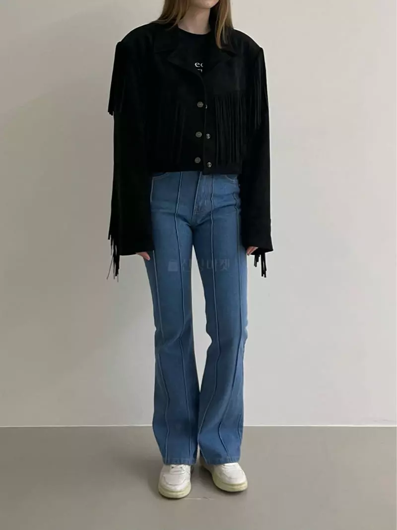 Another Avenue - Korean Women Fashion - #vintagekidsstyle - Pintuck Jeans - 3
