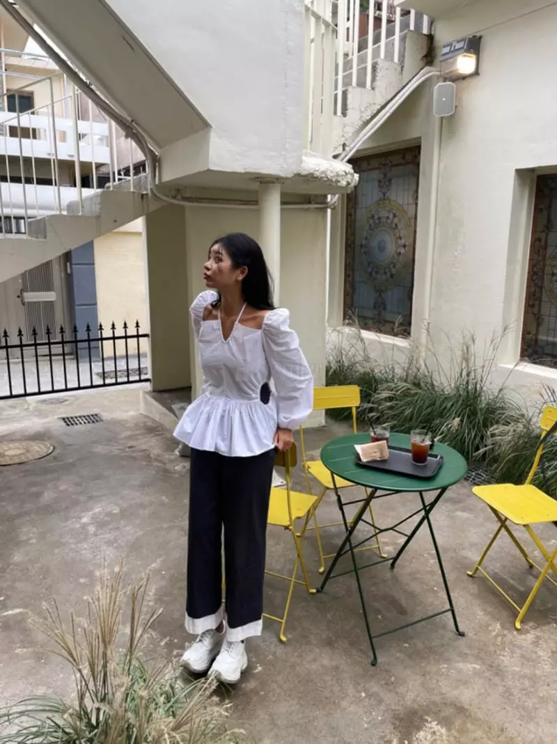 Another Avenue - Korean Women Fashion - #vintagekidsstyle - Slit Blouse