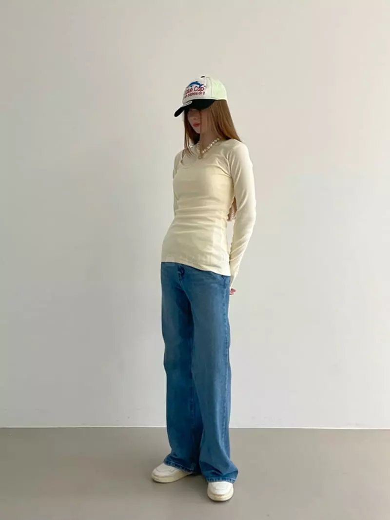 Another Avenue - Korean Women Fashion - #womensfashion - Row Slit Tee