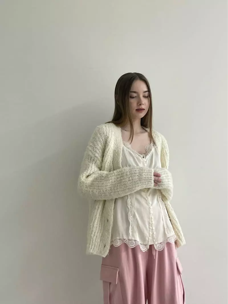 Another Avenue - Korean Women Fashion - #womensfashion - Bubble Knit Cardigan - 12