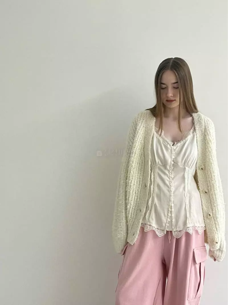 Another Avenue - Korean Women Fashion - #womensfashion - Bubble Knit Cardigan - 8