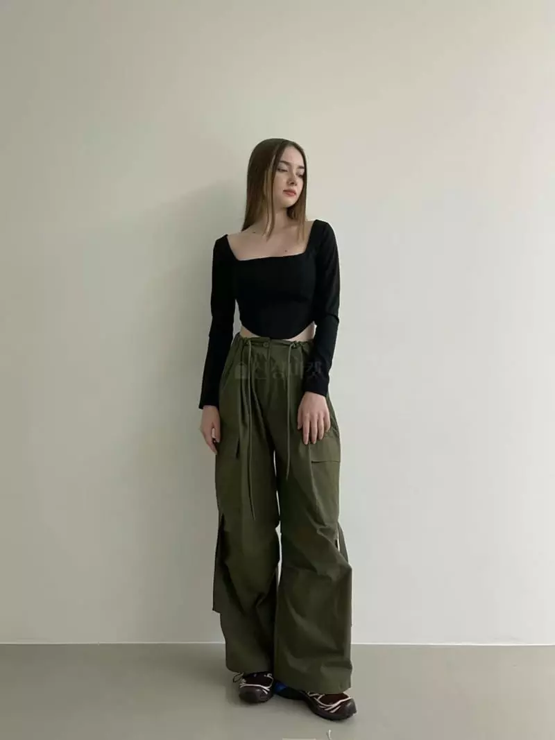 Another Avenue - Korean Women Fashion - #womensfashion - Wrinkle Pocket Pants - 7