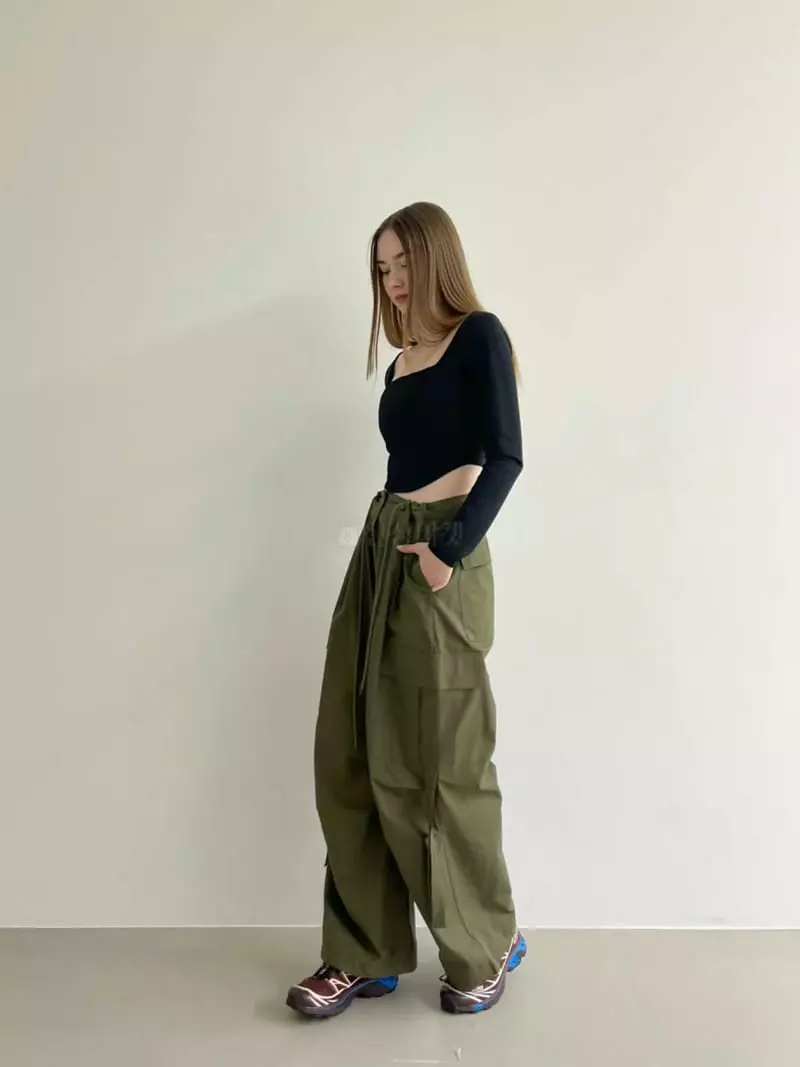 Another Avenue - Korean Women Fashion - #womensfashion - Wrinkle Pocket Pants - 9