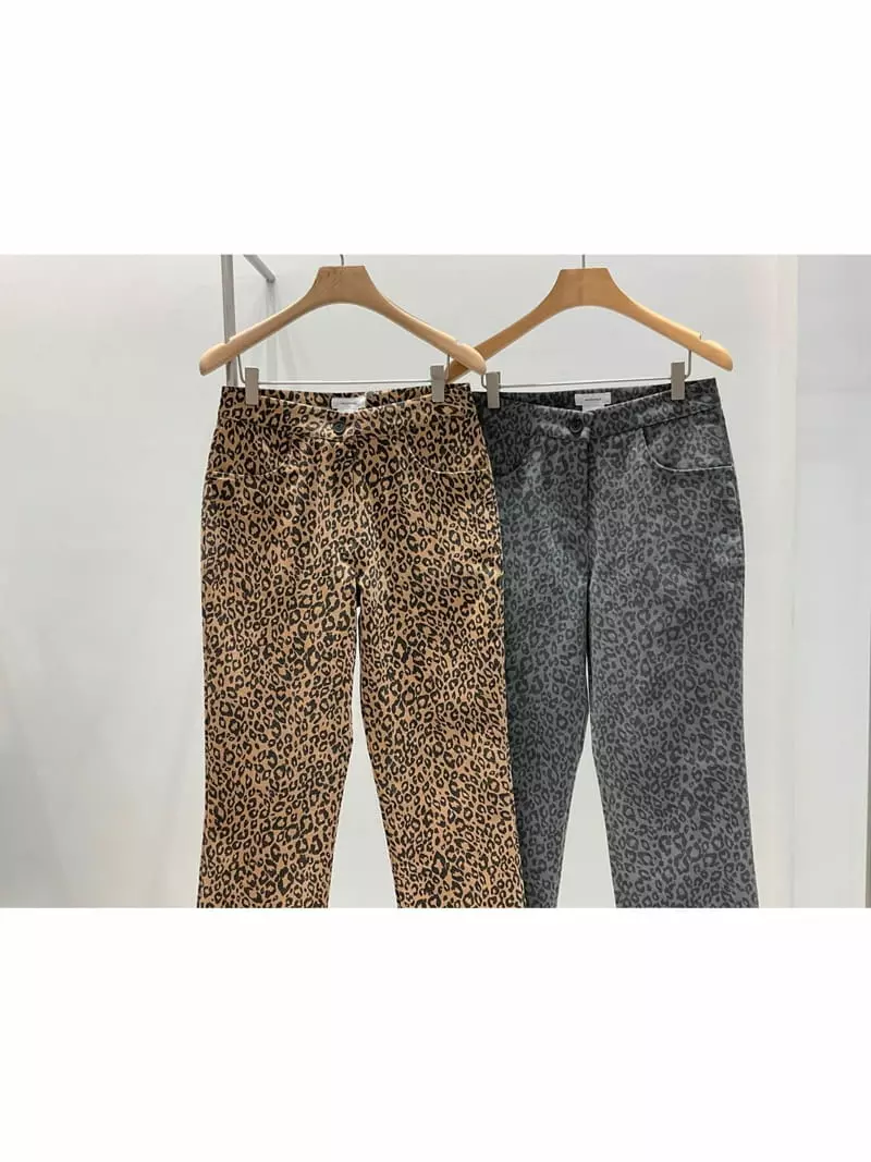 Another Muse - Korean Women Fashion - #momslook - Leopard Pants - 2