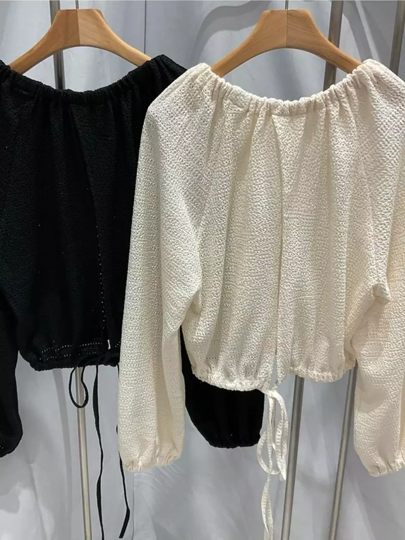 Another Muse - Korean Women Fashion - #momslook - Back Banding Blouse - 6