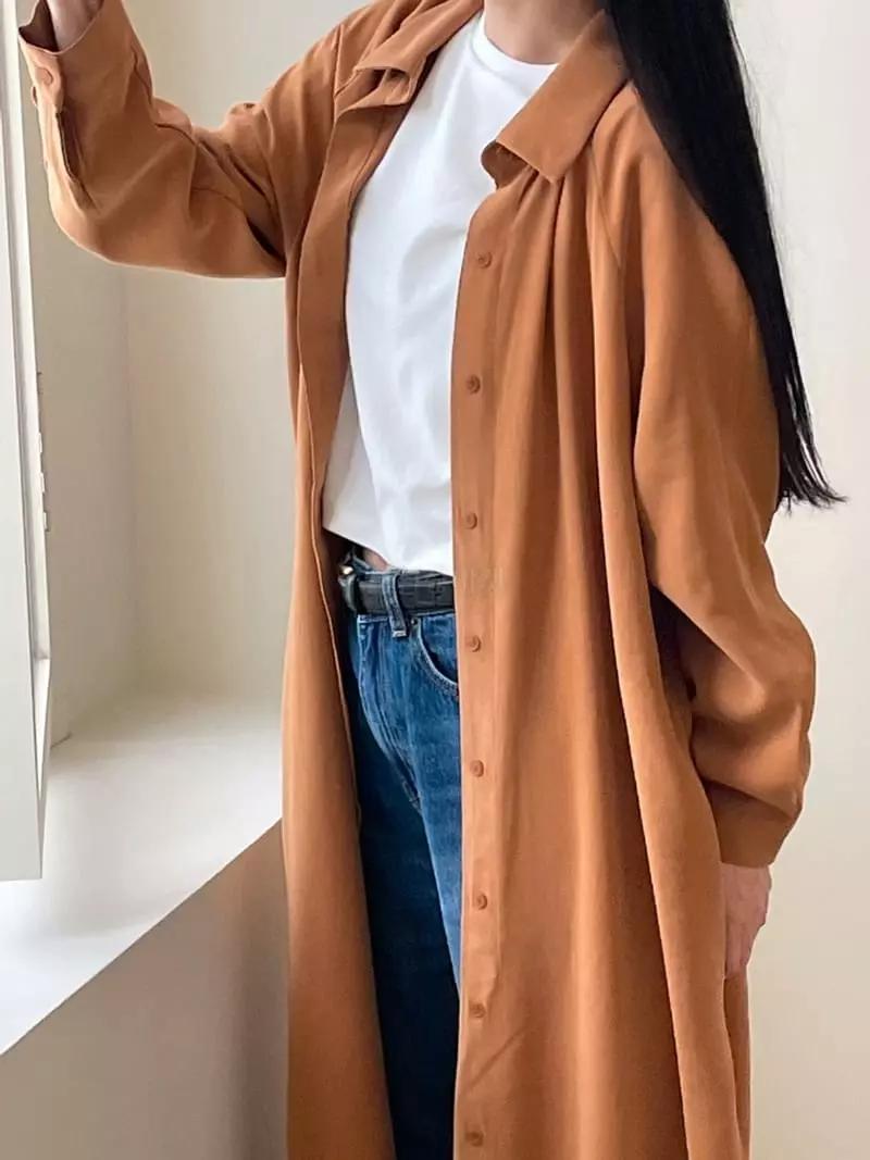 Another Muse - Korean Women Fashion - #restrostyle - Lond Shirt One-piece - 2