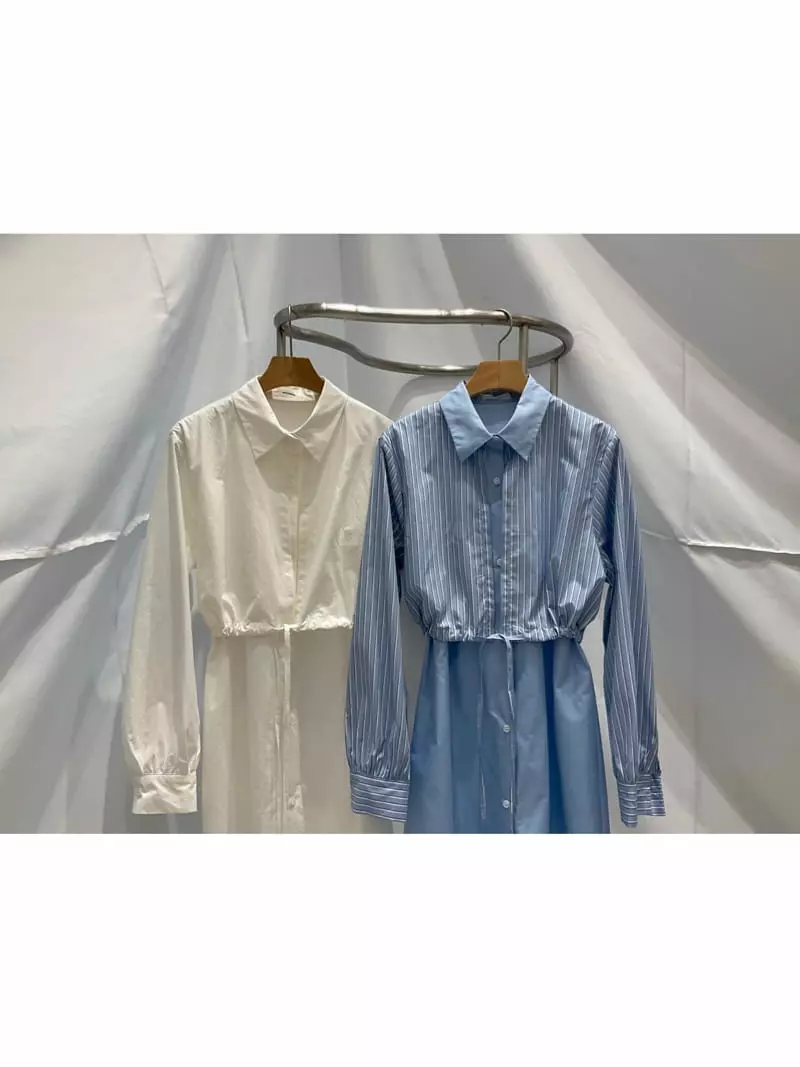 Another Muse - Korean Women Fashion - #restrostyle - Layered Shirt One-piece