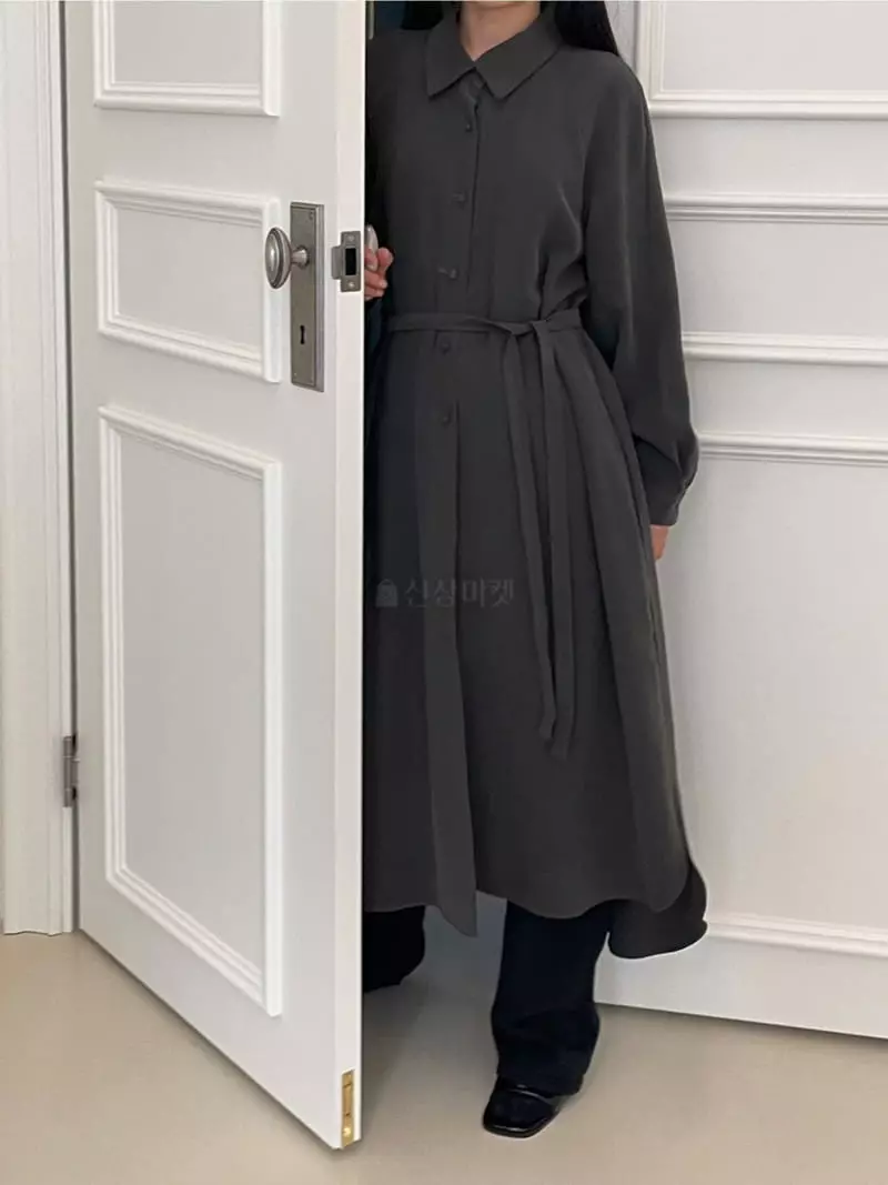 Another Muse - Korean Women Fashion - #romanticstyle - Lond Shirt One-piece - 4