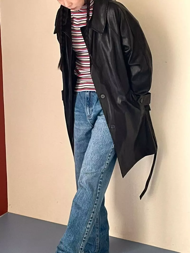 Another Muse - Korean Women Fashion - #shopsmall - Leather Jacket - 2
