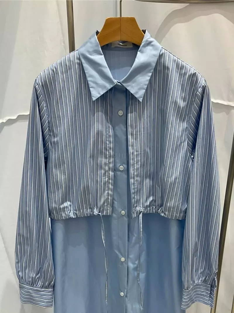 Another Muse - Korean Women Fashion - #shopsmall - Layered Shirt One-piece - 4