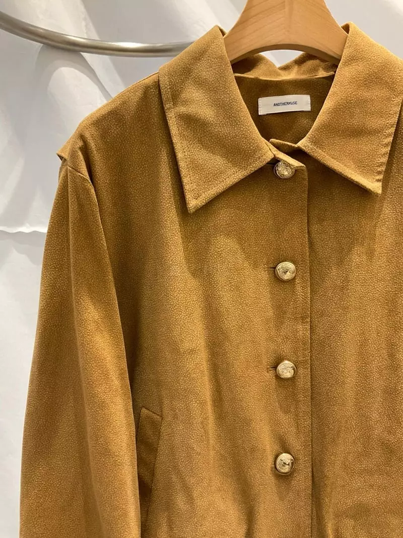 Another Muse - Korean Women Fashion - #vintageinspired - Suede Jacket - 6