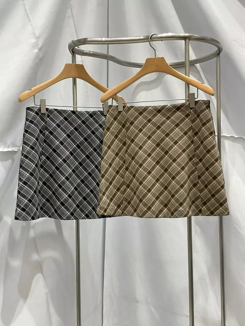 Another Muse - Korean Women Fashion - #womensfashion - Check Mini Skirt - 3