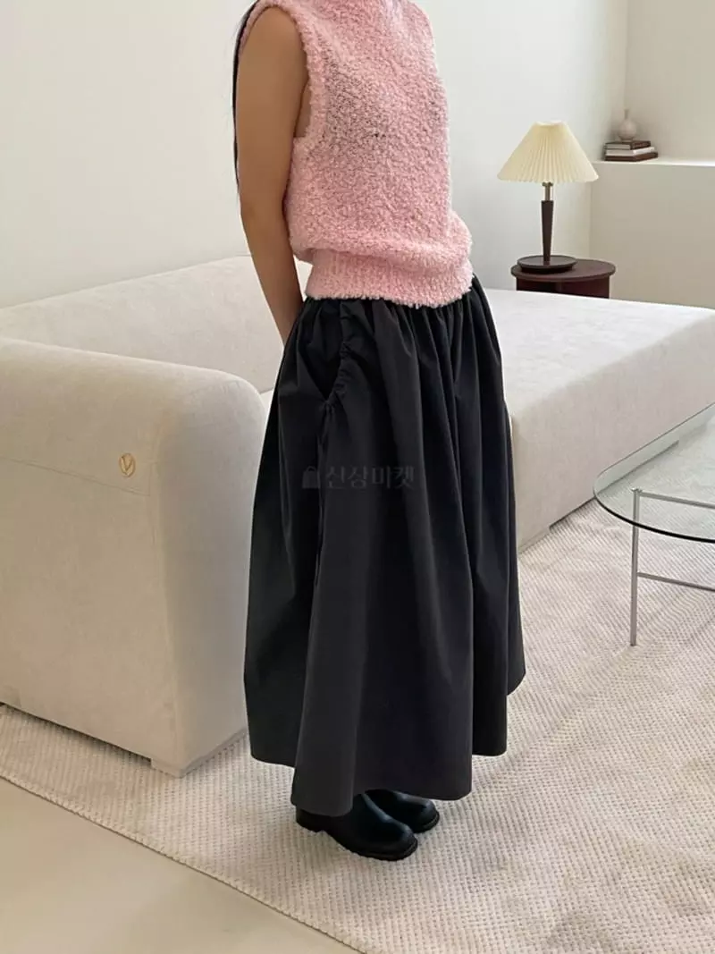 Another Muse - Korean Women Fashion - #womensfashion - String Shirring Skirt - 3