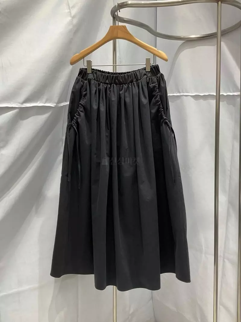 Another Muse - Korean Women Fashion - #womensfashion - String Shirring Skirt - 7