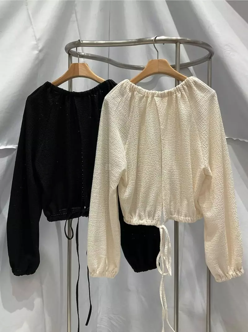 Another Muse - Korean Women Fashion - #womensfashion - Back Banding Blouse - 5
