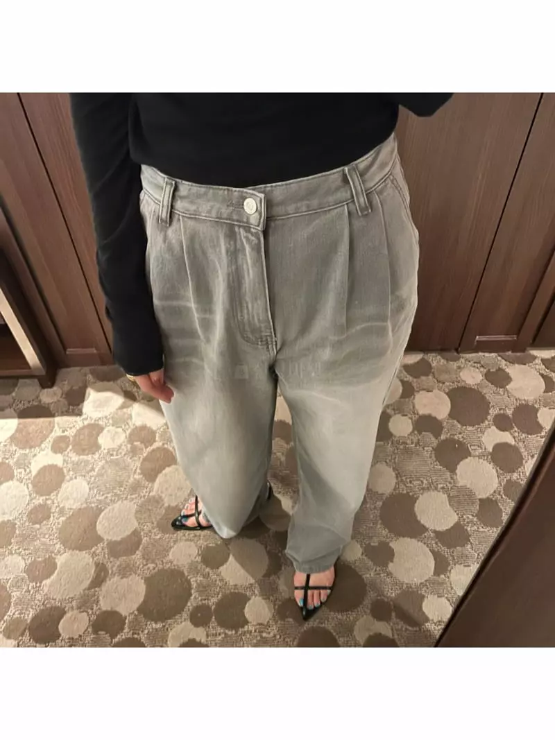Arr - Korean Women Fashion - #momslook - Gray Jeans