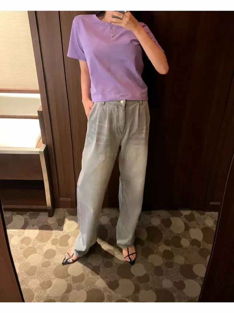 Arr - Korean Women Fashion - #momslook - Gray Jeans - 11