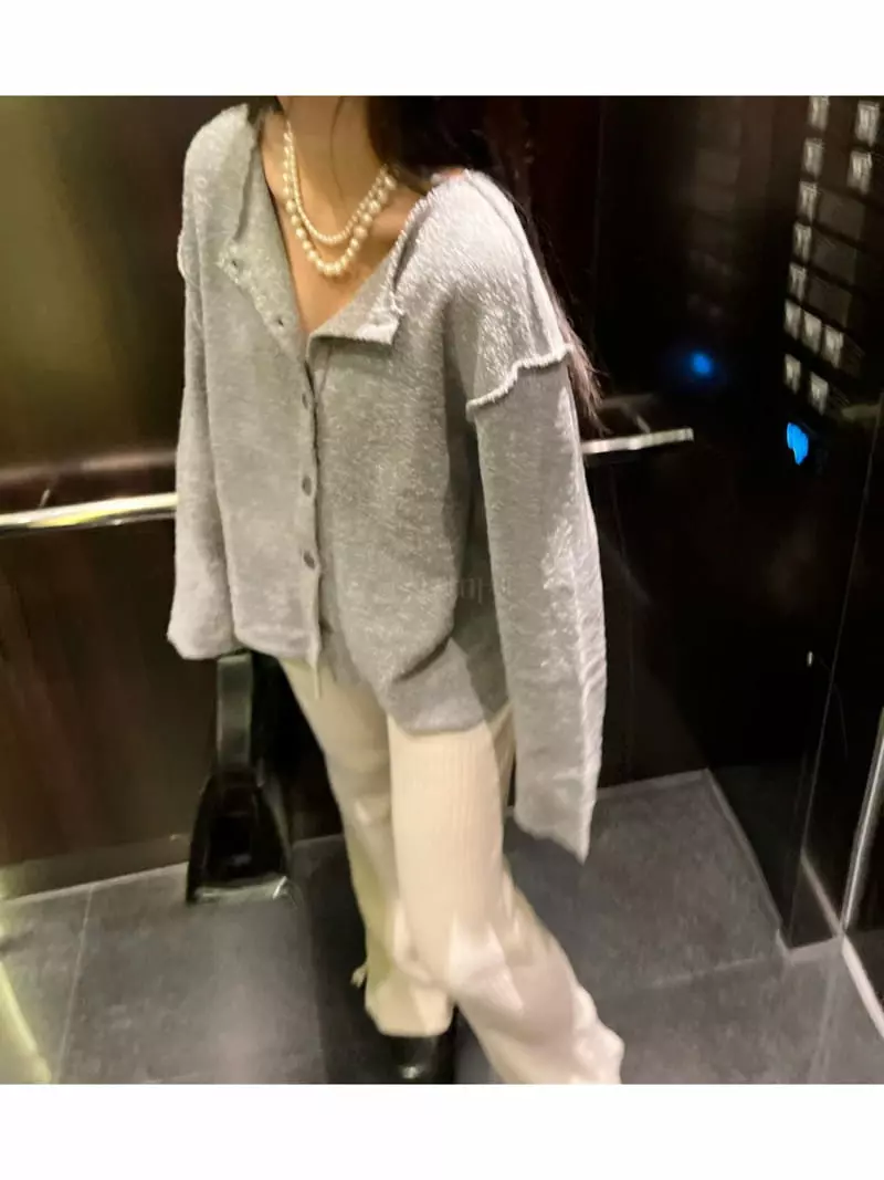 Arr - Korean Women Fashion - #momslook - Two Way Cardigan - 11