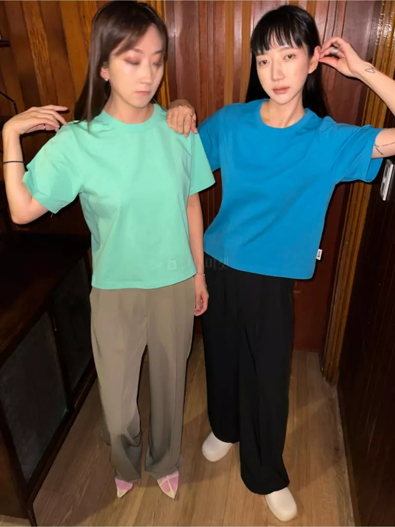 Arr - Korean Women Fashion - #momslook - Sticky Tee - 10