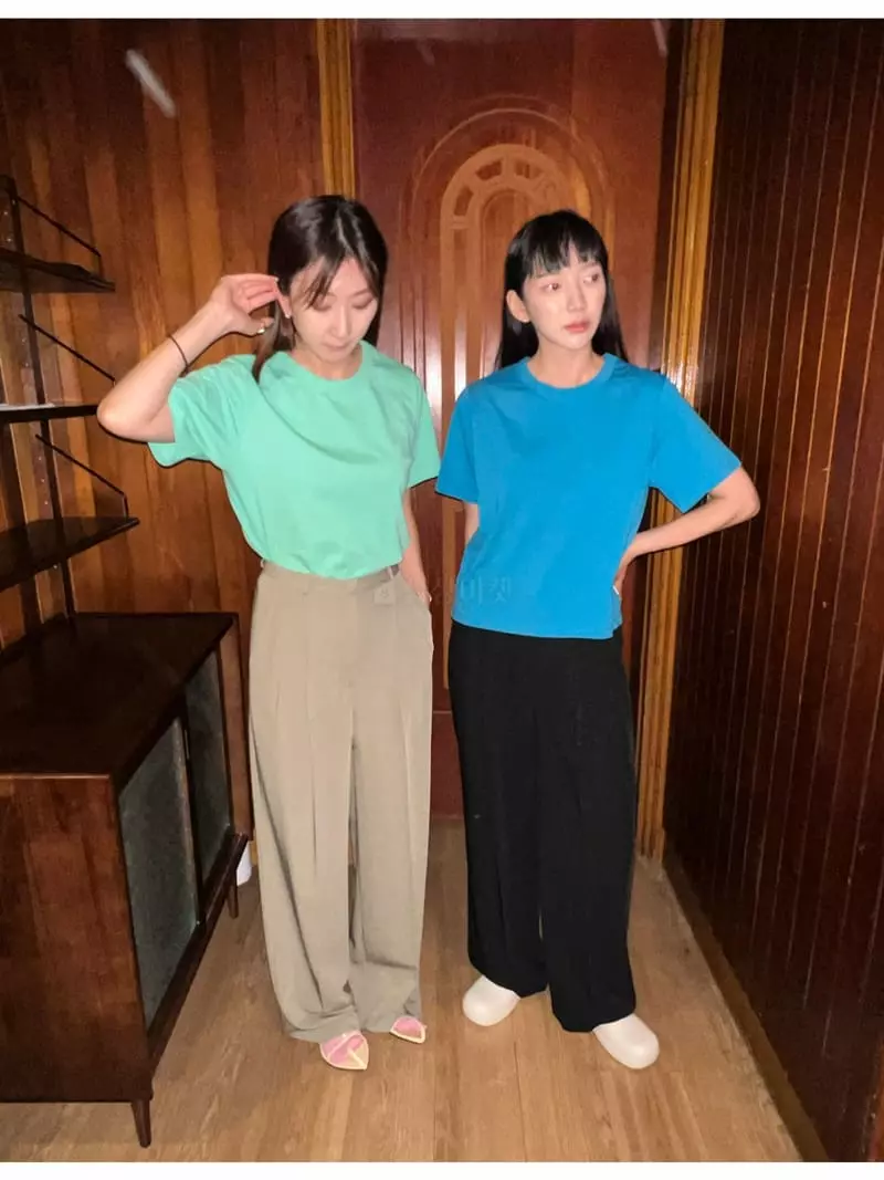 Arr - Korean Women Fashion - #momslook - Sticky Tee - 12