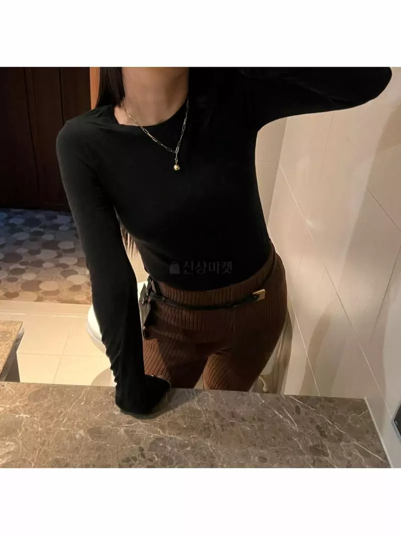 Arr - Korean Women Fashion - #momslook - Easy Long Tee - 11