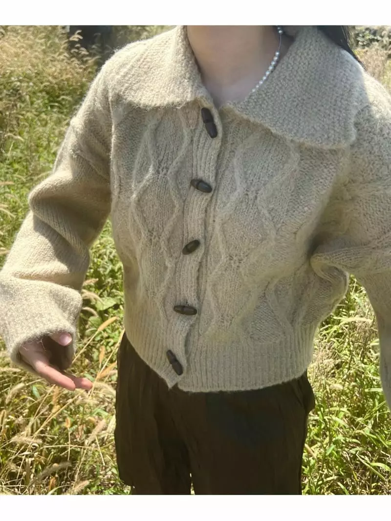 Arr - Korean Women Fashion - #momslook - Alpaca Cardigan - 3