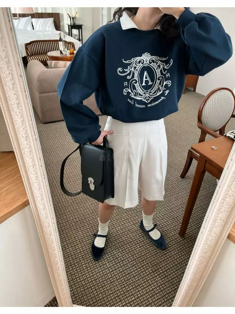 Arr - Korean Women Fashion - #momslook - Ar Sweatshirt - 7