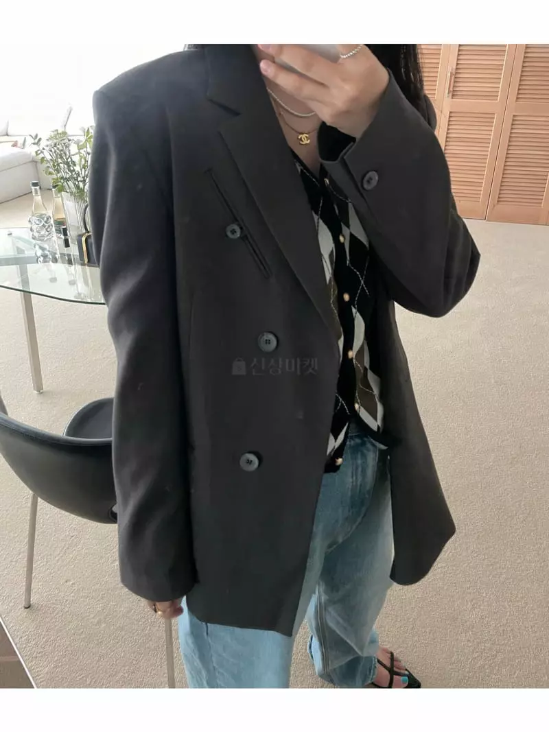 Arr - Korean Women Fashion - #momslook - Button Jacket