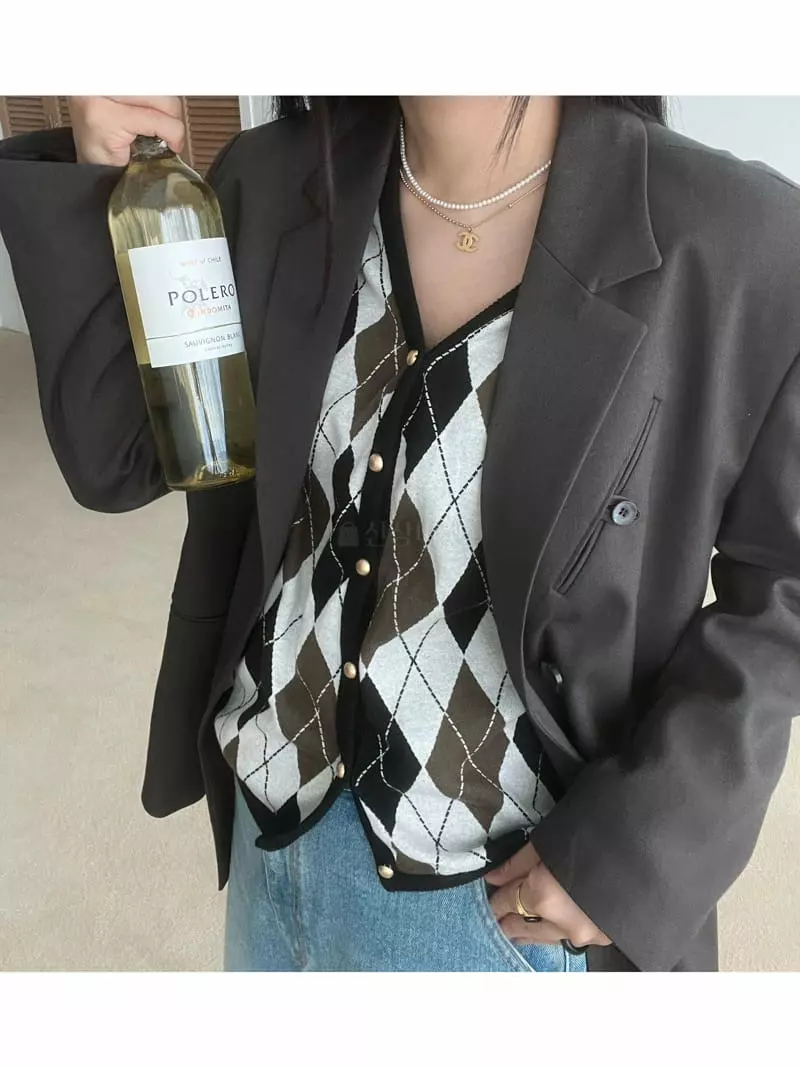 Arr - Korean Women Fashion - #momslook - Button Jacket - 5