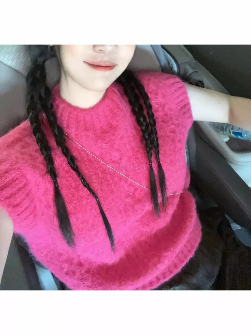 Arr - Korean Women Fashion - #momslook - Mohair V Tee - 2
