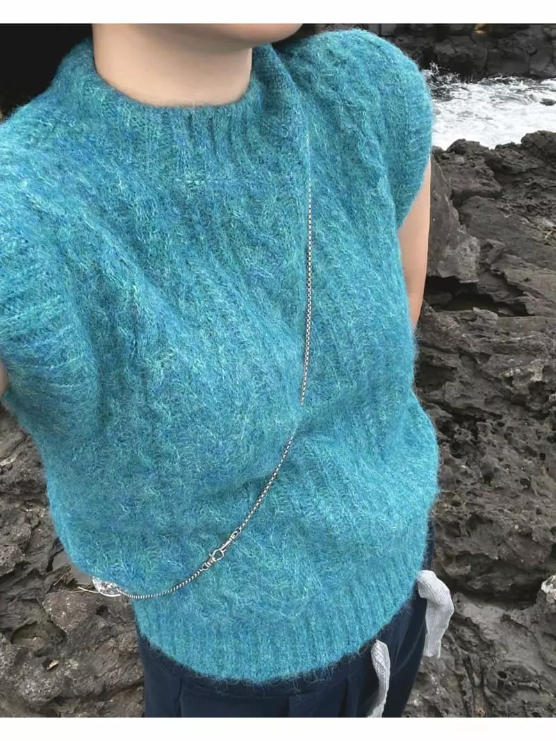 Arr - Korean Women Fashion - #momslook - Mohair V Tee - 6