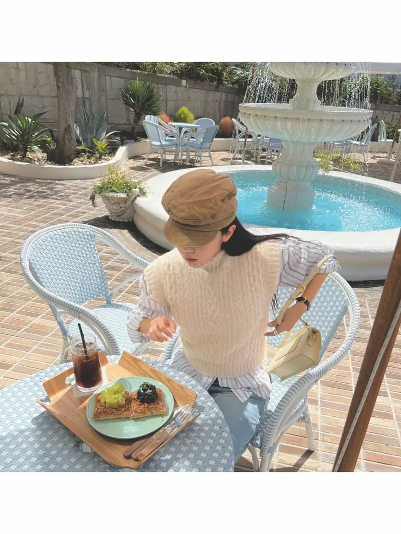 Arr - Korean Women Fashion - #pursuepretty - Mohair V Tee - 10