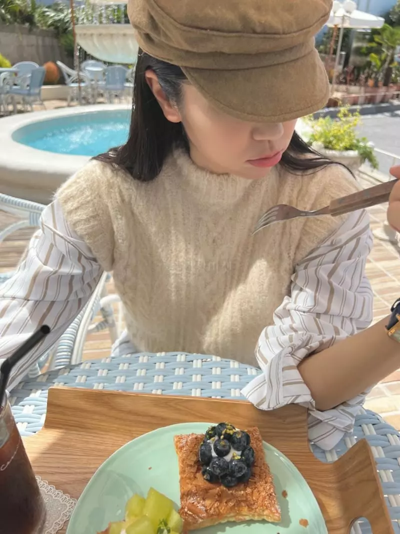 Arr - Korean Women Fashion - #restrostyle - Mohair V Tee - 11