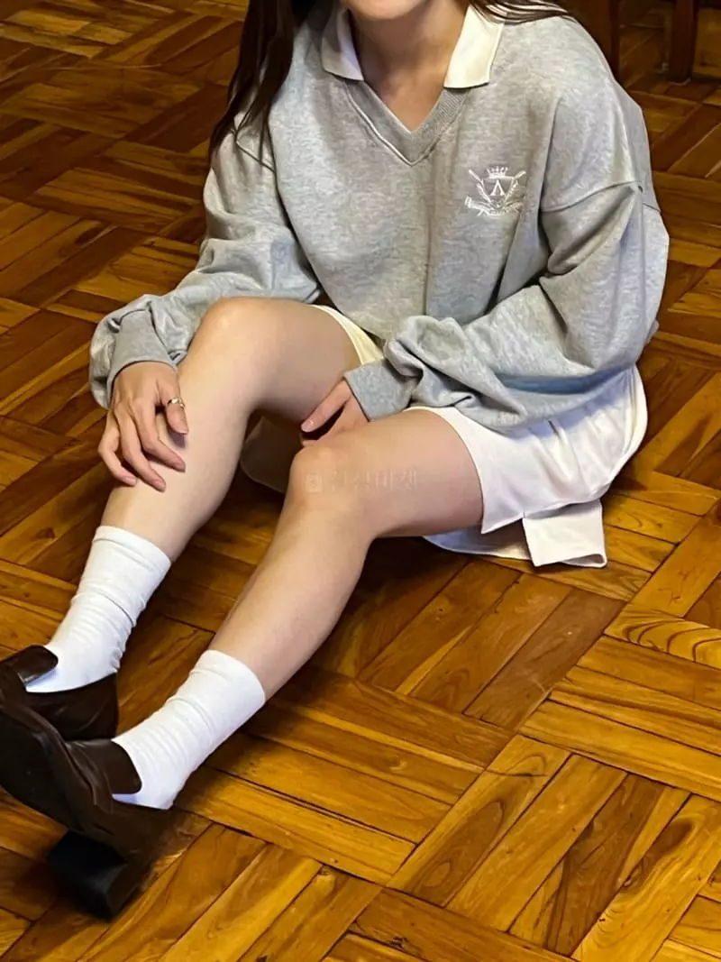 Arr - Korean Women Fashion - #restrostyle - Mark Sweatshirt - 7