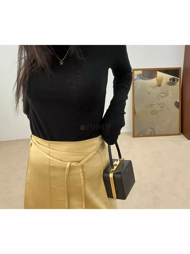 Arr - Korean Women Fashion - #restrostyle - Long Silk Skirt - 4