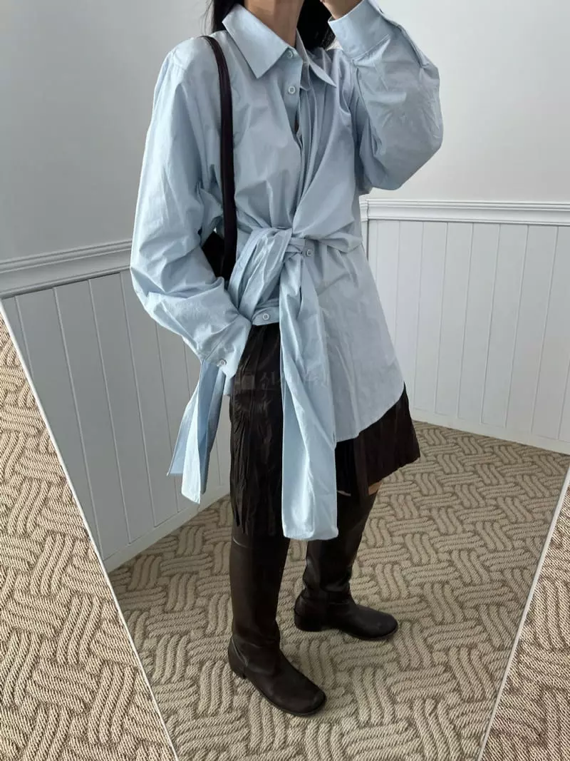 Arr - Korean Women Fashion - #romanticstyle - Rope Shirt - 3