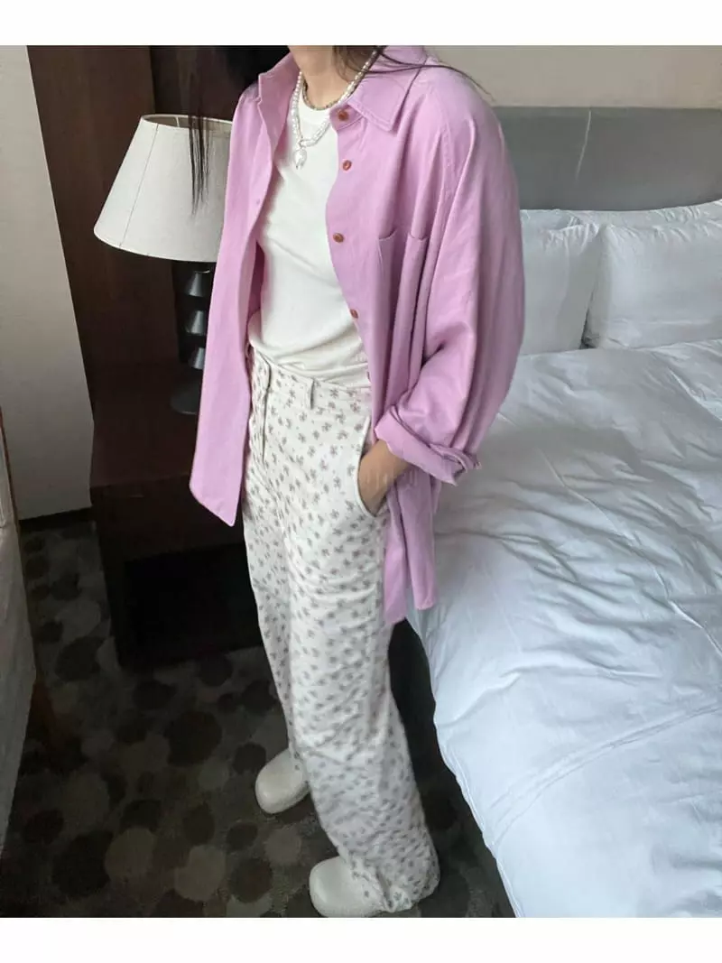 Arr - Korean Women Fashion - #shopsmall - Flower Rib Pants - 8
