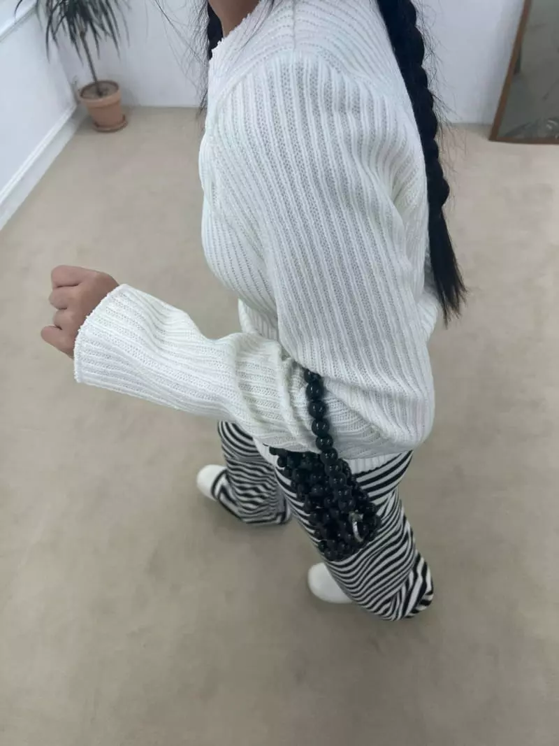 Arr - Korean Women Fashion - #shopsmall - Maddle Knit Tee - 7