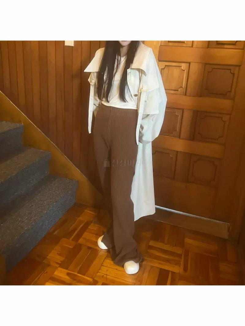 Arr - Korean Women Fashion - #shopsmall - Slit Rib Pants - 4