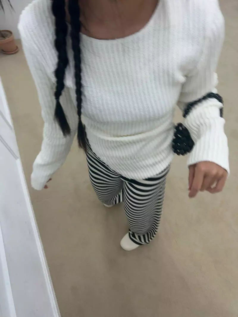 Arr - Korean Women Fashion - #thatsdarling - Maddle Knit Tee - 8