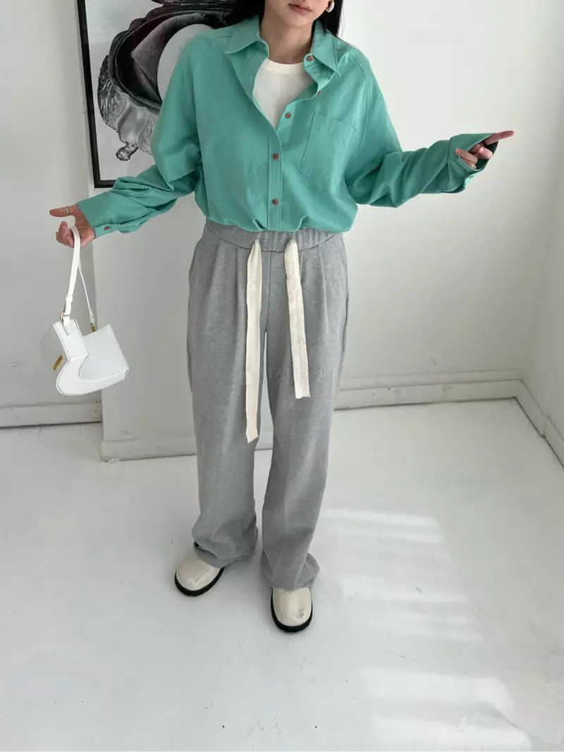 Arr - Korean Women Fashion - #vintageinspired - Ointuck Pants - 5