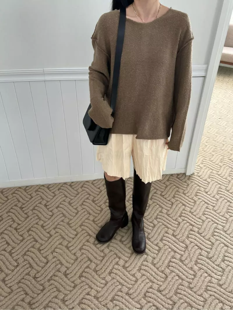 Arr - Korean Women Fashion - #womensfashion - Leather Wrinkle Pants - 12