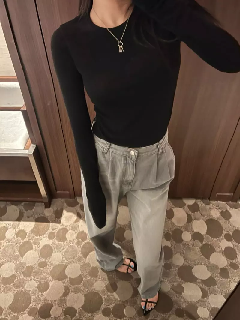 Arr - Korean Women Fashion - #womensfashion - Gray Jeans - 2