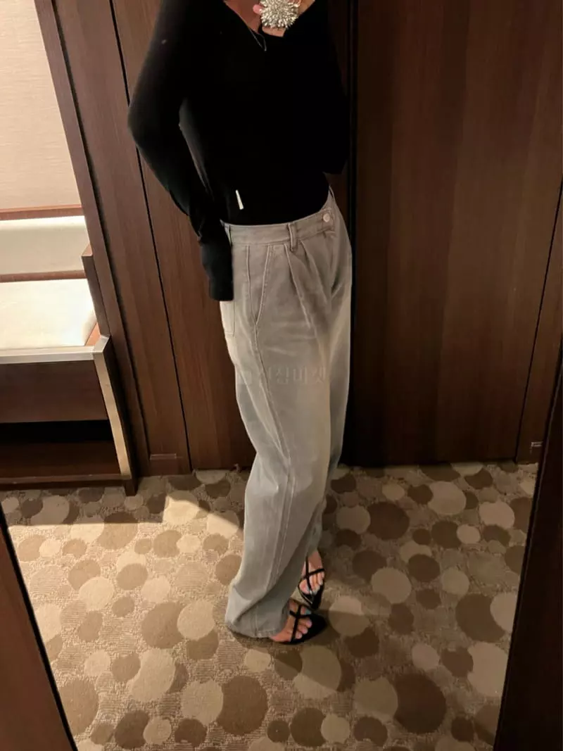 Arr - Korean Women Fashion - #womensfashion - Gray Jeans - 6