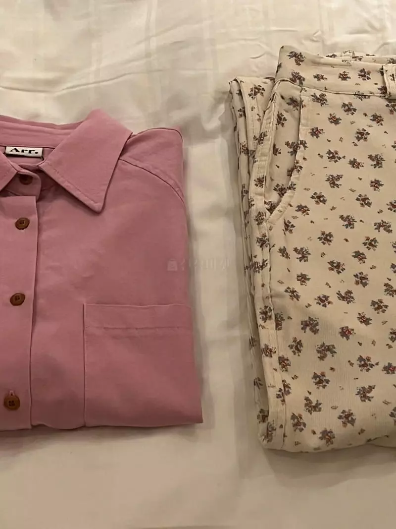 Arr - Korean Women Fashion - #womensfashion - Flower Rib Pants - 2