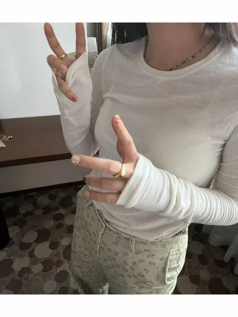 Arr - Korean Women Fashion - #womensfashion - Easy Long Tee - 6