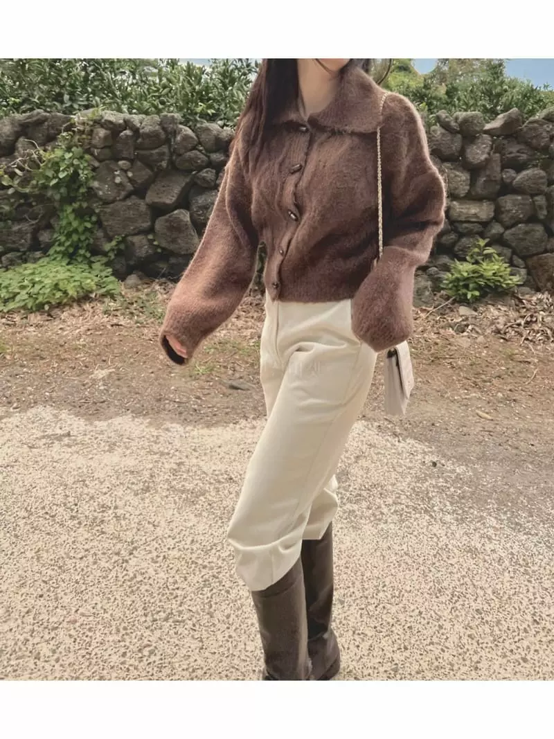 Arr - Korean Women Fashion - #womensfashion - Alpaca Cardigan - 10