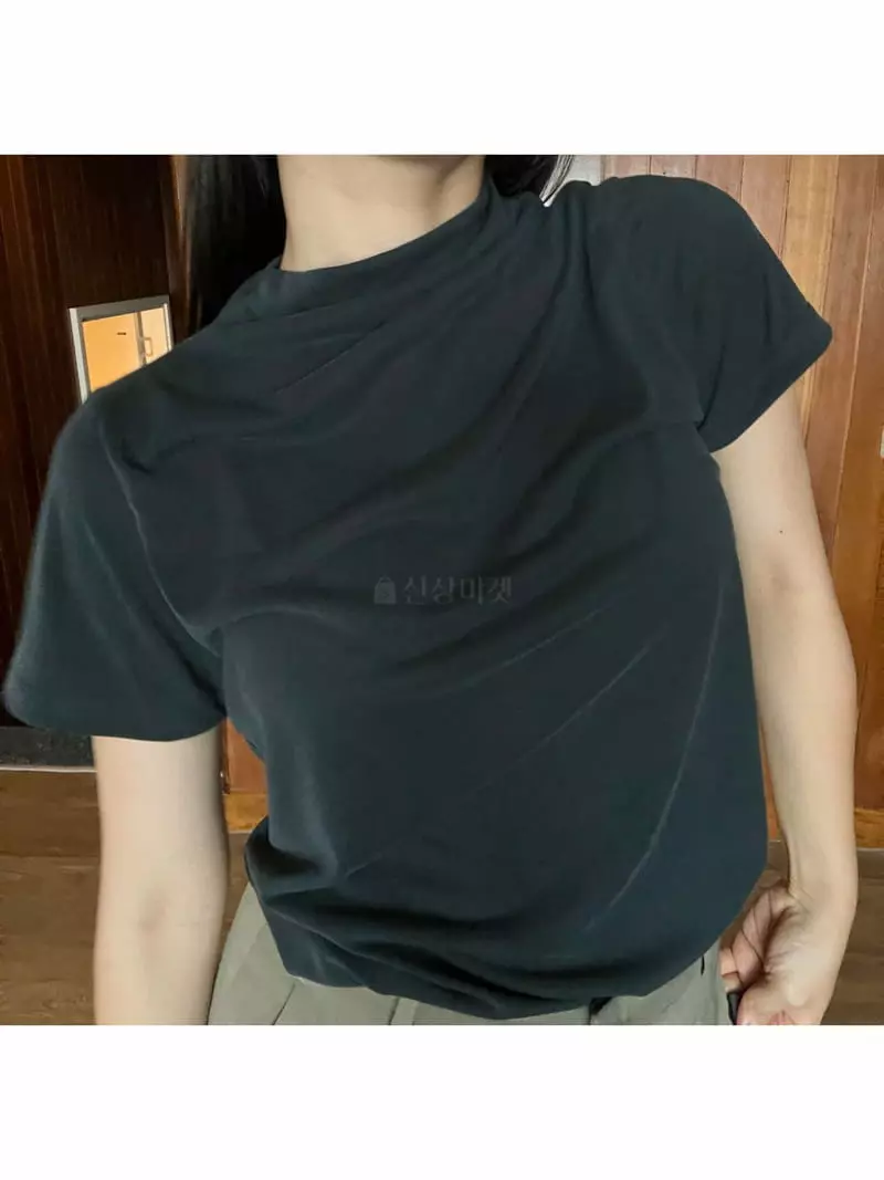 Arr - Korean Women Fashion - #womensfashion - Sand Half Turtleneck Tee - 2